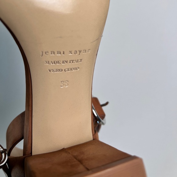 Jenni Kayne Women’s Brown Open Toe Ankle‎ Strap Sandals Shoes Size 38 (US 8) - Picture 10 of 11
